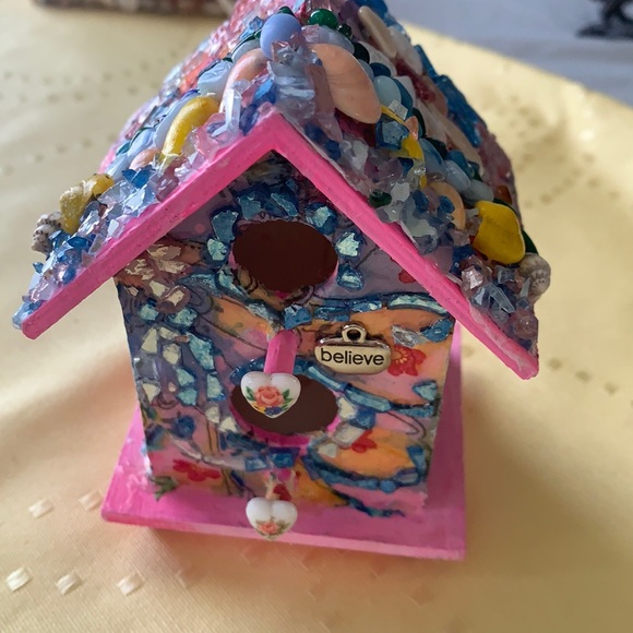 Mosaic Birdhouse - Picture 2 of 5